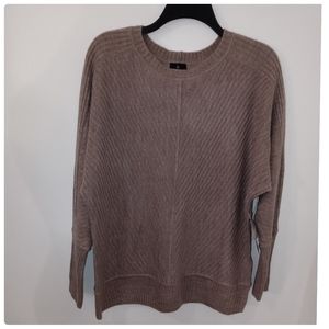 NWT Minimalist Boxy Neutral long sleeve Knit Comfy sweater oversized Size Small●